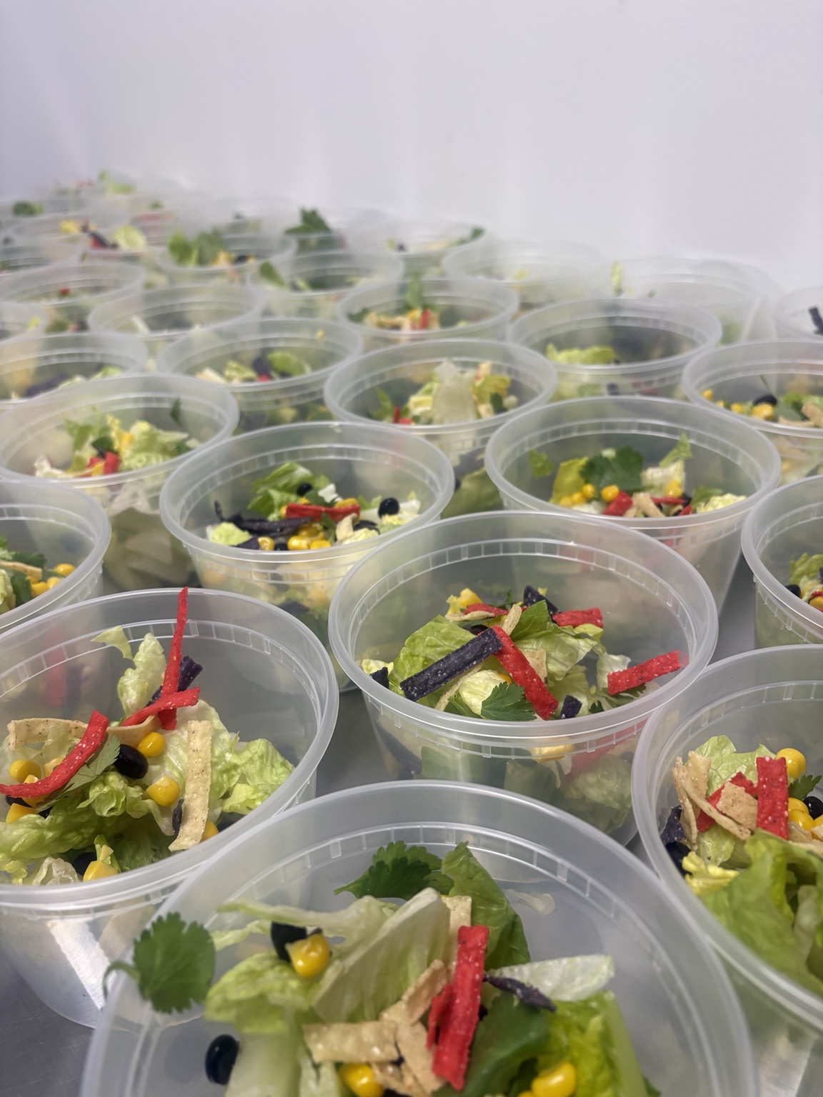 Prepared salad cups for CACFP programs